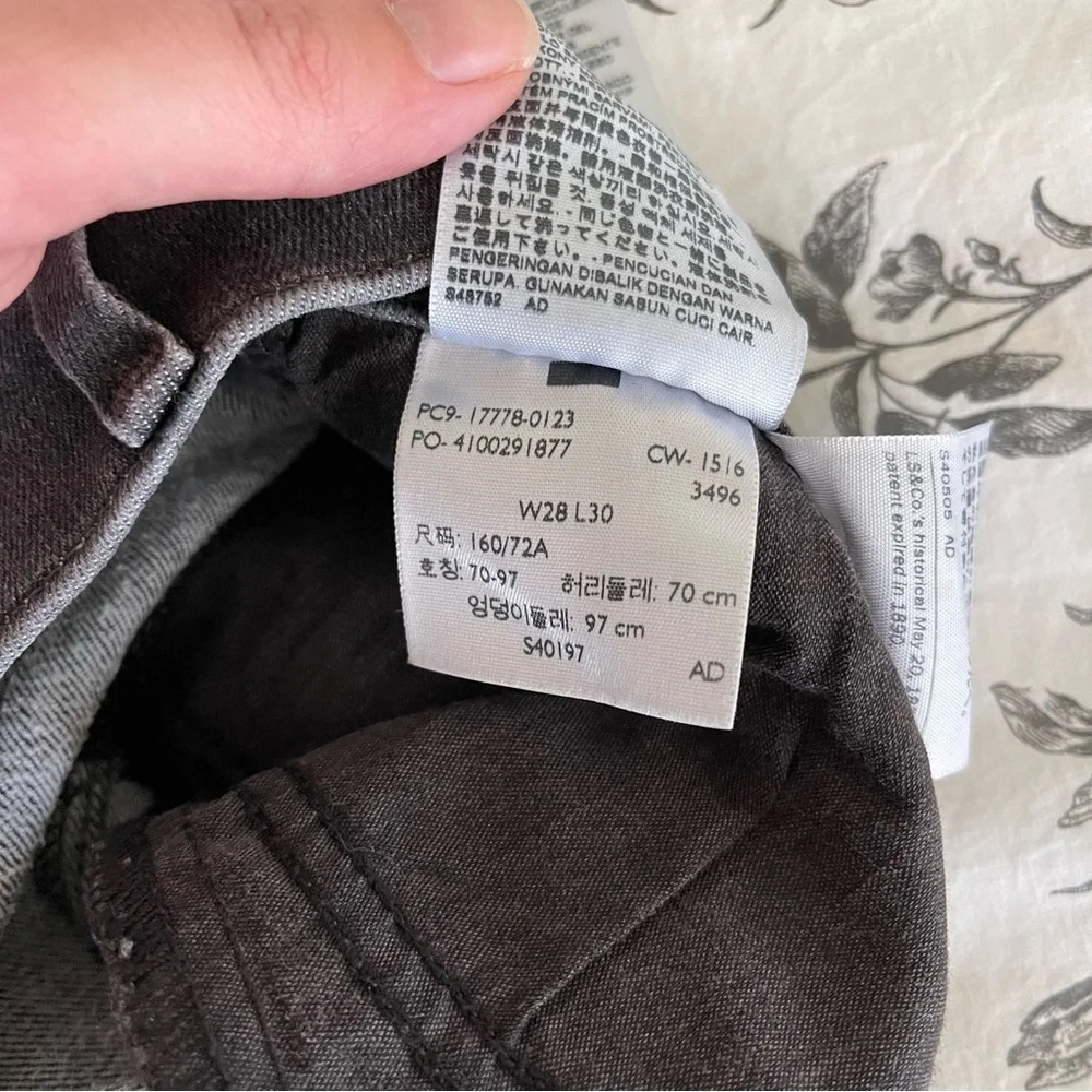 Levi’s Gray Super Skinny Jeans - Picture 5 of 5